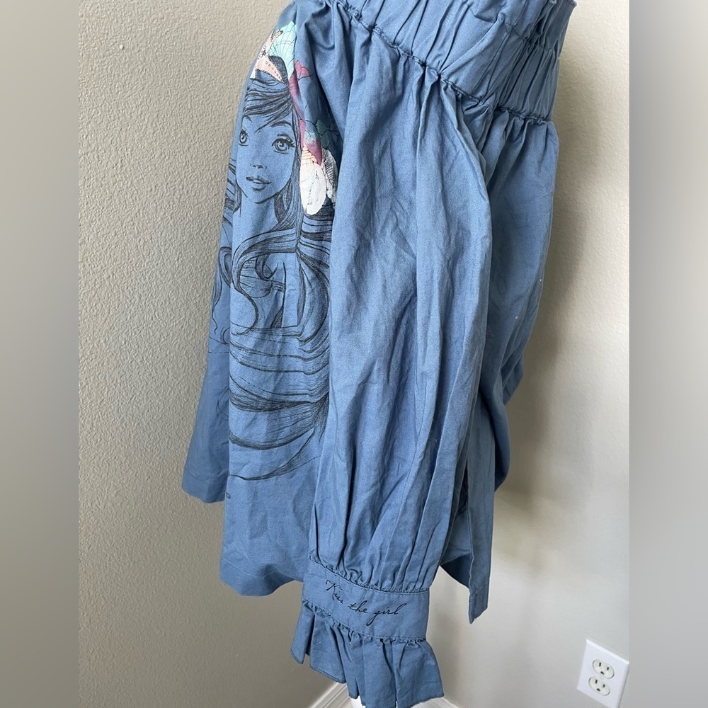 Disney Little Mermaid Off-The-Shoulder Top - Picture 2 of 10